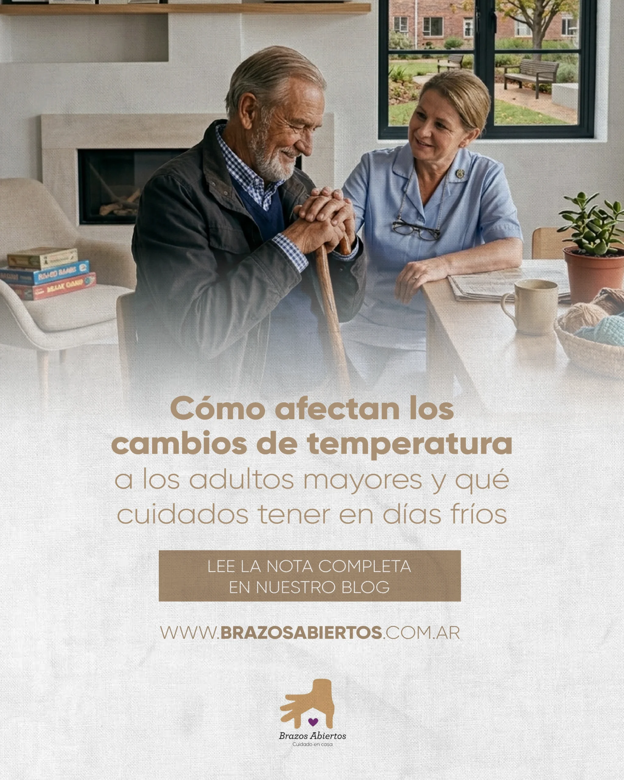 Cómo afectan los cambios de temperatura a los adultos mayores y qué cuidados tener en días fríos